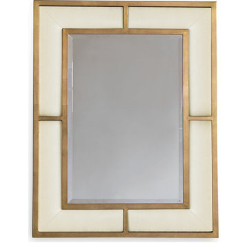 Bedford Sandstone Mirror - Gold, Gold Leaf