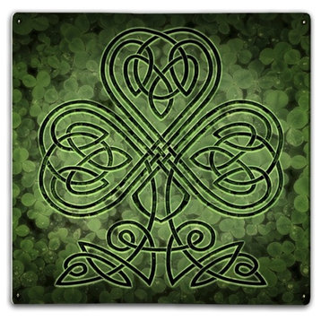 Celtic Shamrock, Classic Metal Sign