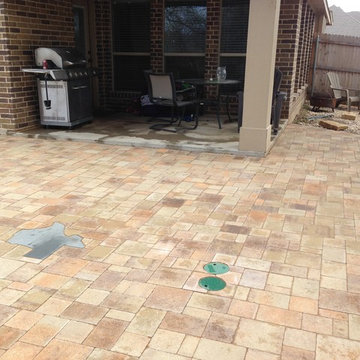 Paver Patio with Retaining Walls
