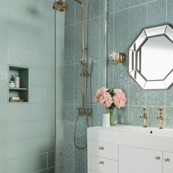 Wild Blossom Seagrass Floral Ceramic Tile - Products
