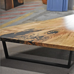 Maple Live Edge Coffee Table - Furniture
