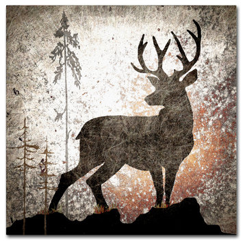 LightBoxJournal 'Calling Deer' Canvas Art, 24" x 24"