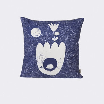 FERM LIVING - LANDSCAPE CUSHION - BLUE