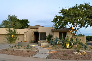 Inspiration for a modern home design remodel in Phoenix