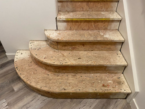 Issue Rounded Stairs, Installing Laminate Flooring On Curved Stairs