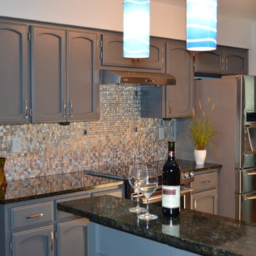 Eden Mosaic Tile Installations: 3D Raised Brick Pattern Aluminum Tile