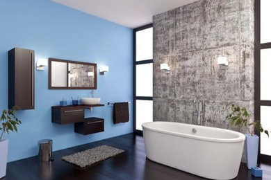 Inspiration for a contemporary bathroom remodel in Houston