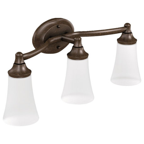 Eva Three Globe Bath Light, Oil Rubbed Bronze