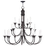 Livex Lighting - Livex Lighting 5140-67 Cranford - Twenty Light 3-Tier Chandelier - Heavy Mounting:Professional installation recomCranford Twenty Ligh Olde Bronze *UL Approved: YES Energy Star Qualified: n/a ADA Certified: n/a  *Number of Lights: Lamp: 20-*Wattage:60w Candelabra Base bulb(s) *Bulb Included:No *Bulb Type:Candelabra Base *Finish Type:Olde Bronze