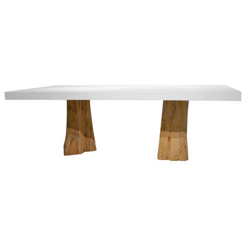 Log Outdoor Dining Table