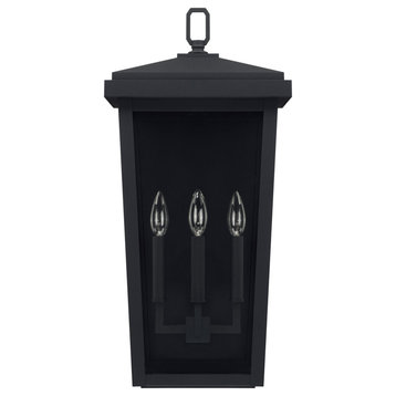 Capital Lighting 926232 Donnelly 3 Light 24" Tall Outdoor Wall - Black