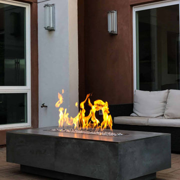 Concrete Tile Custom Fire Table – Carlsbad, CA
