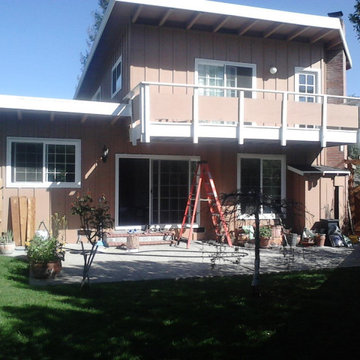 Grove Street Exterior Remodel - Side yard "Before" view.