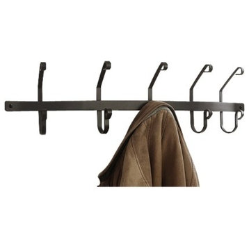 Coat Bar/Rack, 5 Hooks