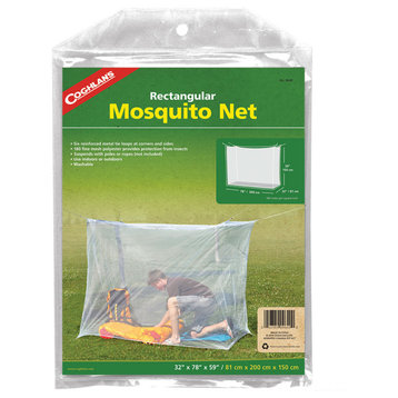 Coghlan's 9640 Rectangular Mosquito Bed Net, Single White, 32" x 78" x 59"