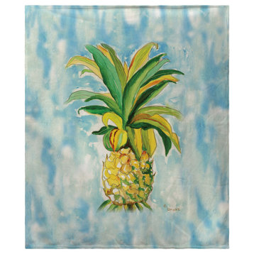 Betsy Drake Pineapple Fleece Blanket