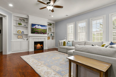 Living room - traditional living room idea in Other
