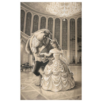 Disney Fine Art Giclee A Dance with Beauty Edition Edson Campos Gallery Wrapped