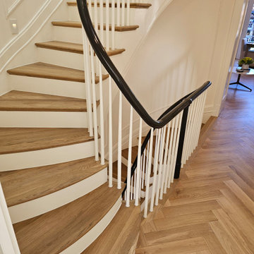 Project #131 | Three-Story Elliptical Staircase in Historic Home