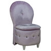 Standard Furniture Sit N' Store Storage Stool in Lavender Velvet