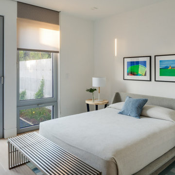 Modern Guest Bedroom with Private Outdoor Living Area