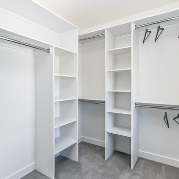 Closets rods and linen storage spaces