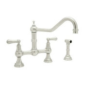 Rohl Perrin & Rowe Two-Handle Kitchen Faucet, Polished Nickel