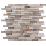 Unique Design Solutions - 12"x12" Fault Line Mosaic, Set Of 4, Lockhart - 1 sq ft/sheet - Sold in sets of 4