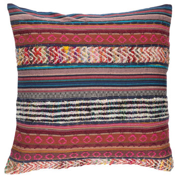 Marrakech by Surya Pillow Cover, Bright Pink/Camel/Cream, 20' x 20'
