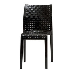 Kartell - Kartell Ami Ami Chairs, Set of 2, Glossy Black - Dining Chairs