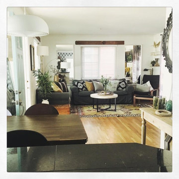 Cook street living room BEFORE and AFTER