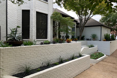 Example of a minimalist exterior home design in Dallas