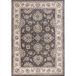 KAS - KAS Avalon 5608 Grey/Ivory Kashan Area Rug, 5'3" x 7'7" - Traditional and classic at a great value best describes our Avalon Collection! The updated color palette adds a fresh touch of elegance to any lifestyle. Machine-made of 100% polypropelene, this collection is a tremendous value and makes for easy upkeep. Avalon is made in Turkey and has a 1/2" pile height.