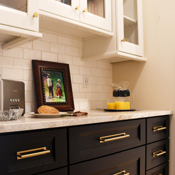 Handcrafter Plato Cabinetry Complements LaCornue Range