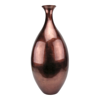 Murano Glass Design Crystal Piemonte Vase Aqua Ruby 12 Ht.