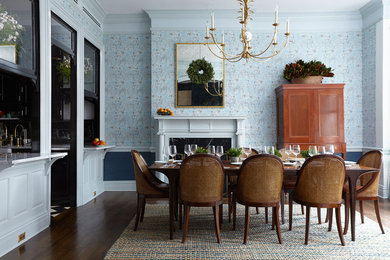 Inspiration for a timeless dining room remodel in New York
