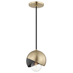 Mitzi by Hudson Valley Lighting - Emma Pendant, Black Accents, Finish: Aged Brass - We get it. Everyone deserves to enjoy the benefits of good design in their home - and now everyone can. Meet Mitzi. Inspired by the founder of Hudson Valley Lighting's grandmother, a painter and master antique-finder, Mitzi mixes classic with contemporary, sacrificing no quality along the way. Designed with thoughtful simplicity, each fixture embodies form and function in perfect harmony. Less clutter and more creativity, Mitzi is attainable high design.