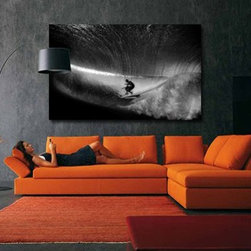 "Cory Underwater - Black & White" || Aaron Chang - Artwork