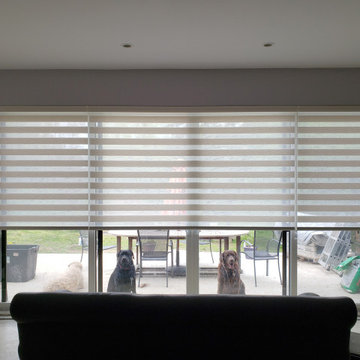 Modern Condos Blind Solutions + Sheer Drapes