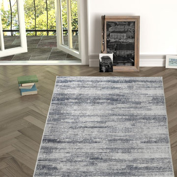 Chiara Rose Rubber Back Non-Skid/Slip Area Rug 2'7"X5'; 2'7"X6'6"; 5'3"x7'6".