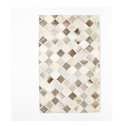 Pieced + Patched Cowhide Rug - Area Rugs