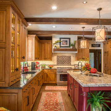 Warm Wood Tone Kitchen Remodel