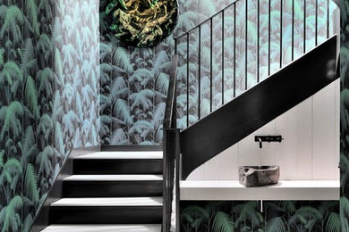 Réalisation d'un escalier design.
