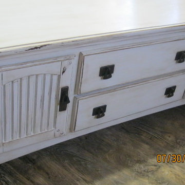 Different painted furniture