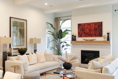 Living room photo in Indianapolis