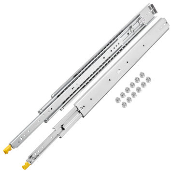 VEVOR Push to Open Drawer Slides Ball Bearing Full Extension, 52 Inch, 500 Lbs With Lock