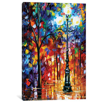 "Light In The Alley Gallery" by Leonid Afremov, 26x18x1.5"