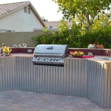 Eclectic and Waterwise Back Yard