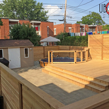 2-Level Western Red Cedar Deck and Fence