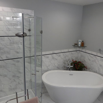 Sleek Modern Master Bathroom